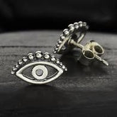 Evil Eye Sterling Silver Earrings - Majestico Gifts